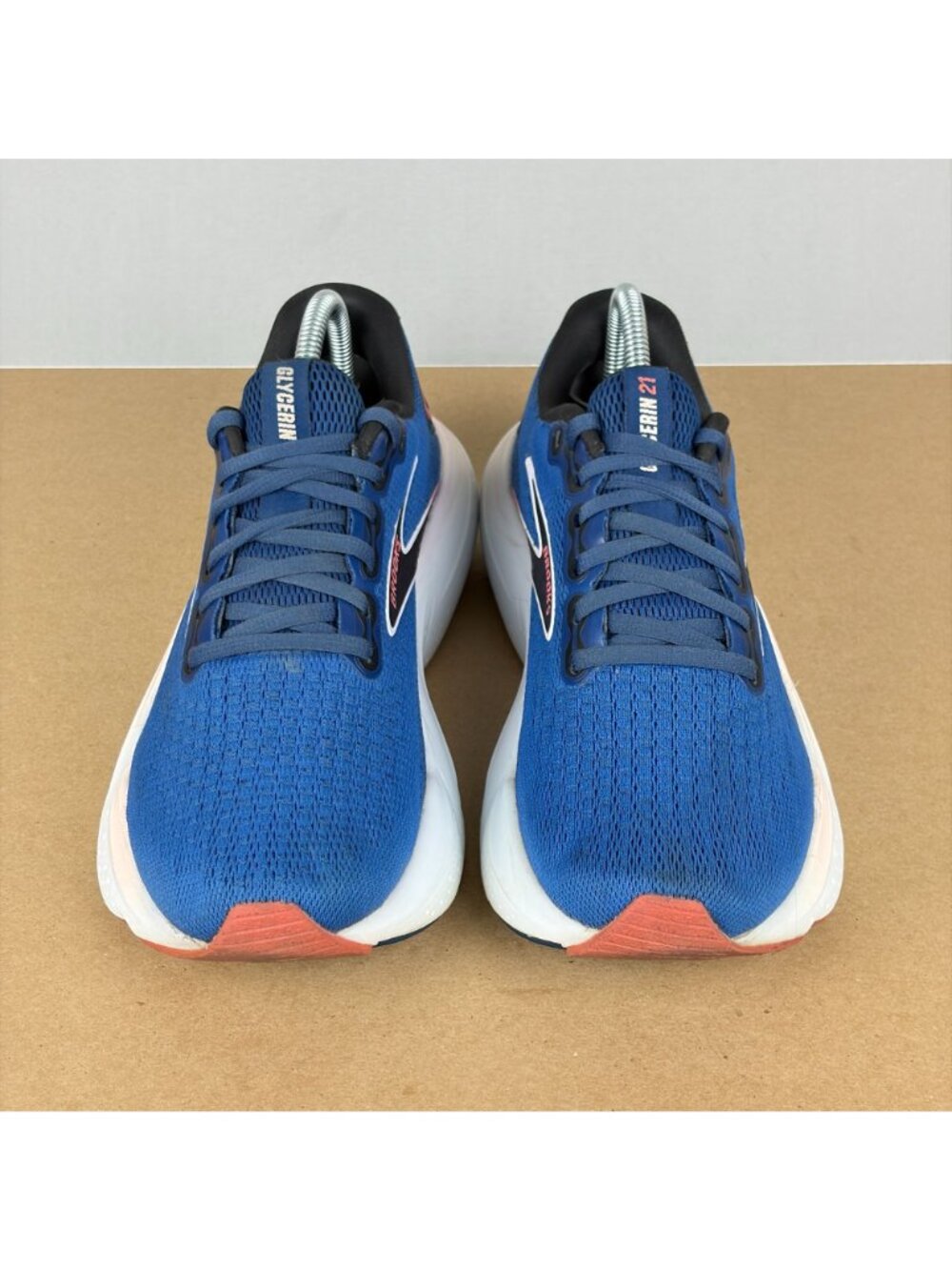 Brooks Glycerin 21 Athletic Running Shoes Womens 7 Blue Pink Breathable Low Top - Picture 2 of 10